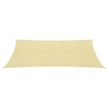 bézs HDPE napvitorla 160 g/m² 3 x 5 m