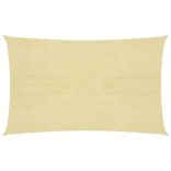 bézs HDPE napvitorla 160 g/m² 3 x 6 m