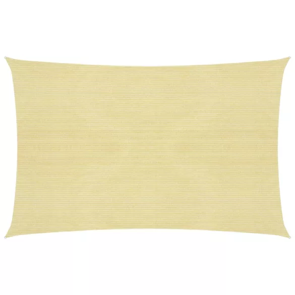 bézs HDPE napvitorla 160 g/m² 3,5 x 4,5 m
