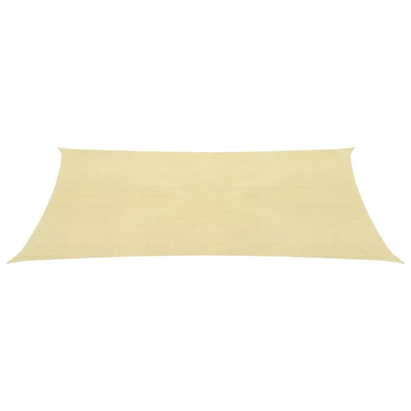 bézs HDPE napvitorla 160 g/m² 3,5 x 4,5 m