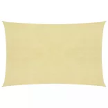 bézs HDPE napvitorla 160 g/m² 4 x 5 m