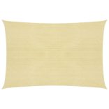 bézs HDPE napvitorla 160 g/m² 4 x 7 m