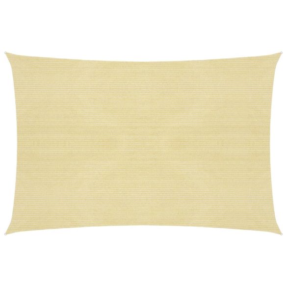 bézs HDPE napvitorla 160 g/m² 5 x 6 m