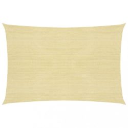 bézs HDPE napvitorla 160 g/m² 5 x 7 m