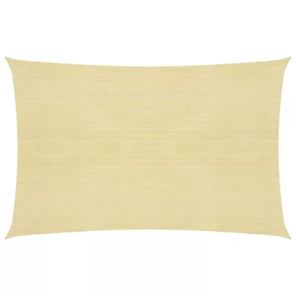 bézs HDPE napvitorla 160 g/m² 5 x 8 m