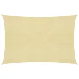 bézs HDPE napvitorla 160 g/m² 6 x 7 m