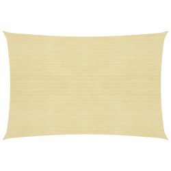 bézs HDPE napvitorla 160 g/m² 6 x 7 m