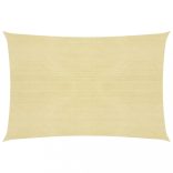 bézs HDPE napvitorla 160 g/m² 6 x 8 m