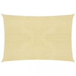 bézs HDPE napvitorla 160 g/m² 6 x 8 m