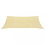 bézs HDPE napvitorla 160 g/m² 6 x 8 m