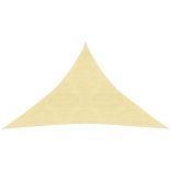 bézs HDPE napvitorla 160 g/m² 2,5 x 2,5 x 3,5 m