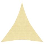 bézs HDPE napvitorla 160 g/m² 3 x 4 x 4 m