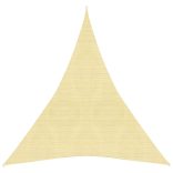 bézs HDPE napvitorla 160 g/m² 4 x 5 x 5 m