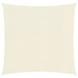 krémszínű HDPE napvitorla 160 g/m² 2,5 x 2,5 m