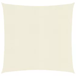 krémszínű HDPE napvitorla 160 g/m² 2,5 x 2,5 m