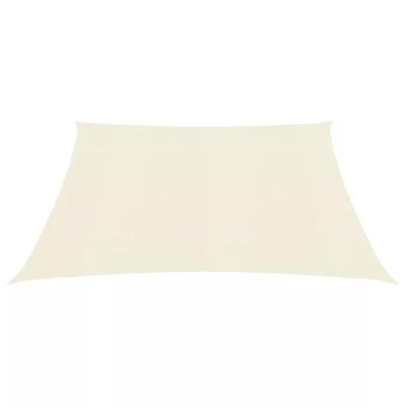 krémszínű HDPE napvitorla 160 g/m² 2,5 x 2,5 m
