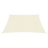 krémszínű HDPE napvitorla 160 g/m² 3 x 3 m