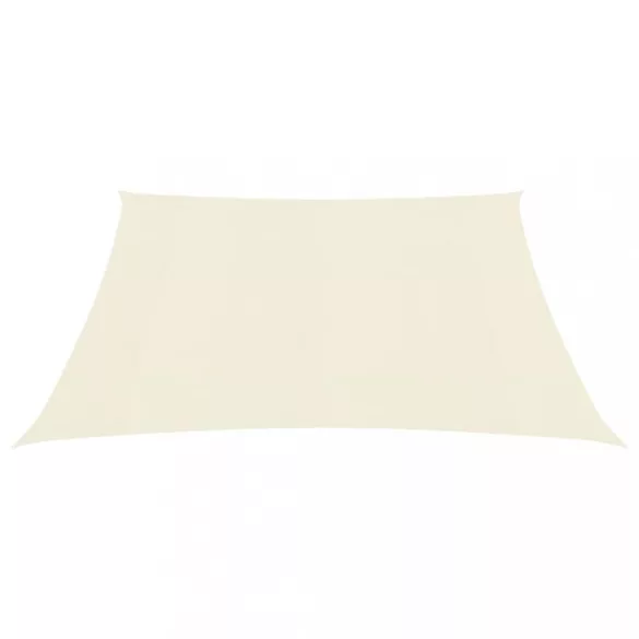 krémszínű HDPE napvitorla 160 g/m² 4,5 x 4,5 m