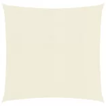 krémszínű HDPE napvitorla 160 g/m² 5 x 5 m