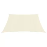 krémszínű HDPE napvitorla 160 g/m² 7 x 7 m