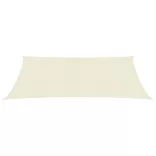 krémszínű HDPE napvitorla 160 g/m² 2 x 3 m