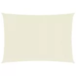 krémszínű HDPE napvitorla 160 g/m² 2,5 x 3 m