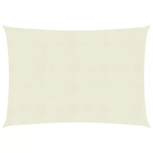 krémszínű HDPE napvitorla 160 g/m² 2,5 x 3,5 m