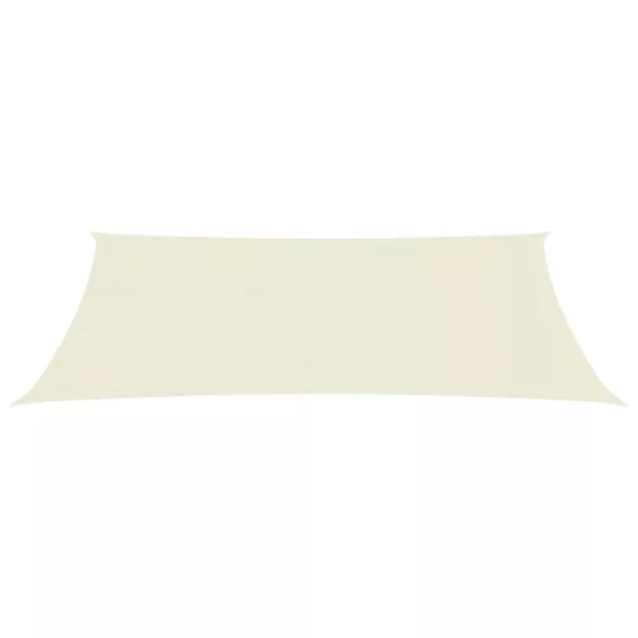 krémszínű HDPE napvitorla 160 g/m² 2,5 x 4 m