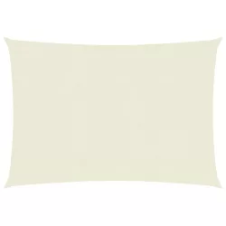 krémszínű HDPE napvitorla 160 g/m² 3 x 4 m