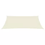 krémszínű HDPE napvitorla 160 g/m² 3 x 4 m