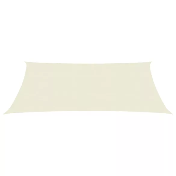 krémszínű HDPE napvitorla 160 g/m² 3 x 4 m