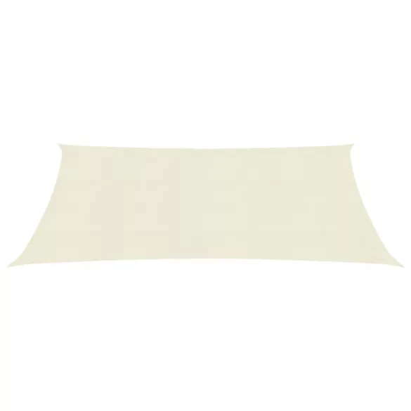 krémszínű HDPE napvitorla 160 g/m² 3 x 4,5 m