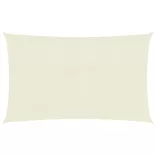 krémszínű HDPE napvitorla 160 g/m² 3,5 x 4,5 m