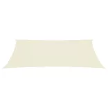 krémszínű HDPE napvitorla 160 g/m² 3,5 x 5 m