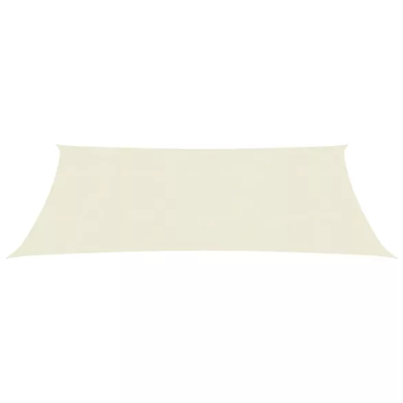 krémszínű HDPE napvitorla 160 g/m² 4 x 5 m