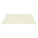 krémszínű HDPE napvitorla 160 g/m² 4 x 7 m