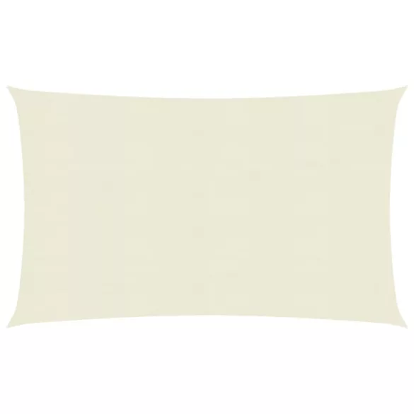 krémszínű HDPE napvitorla 160 g/m² 5 x 7 m