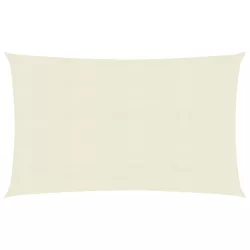 krémszínű HDPE napvitorla 160 g/m² 6 x 7 m