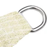 krémszínű HDPE napvitorla 160 g/m² 6 x 7 m