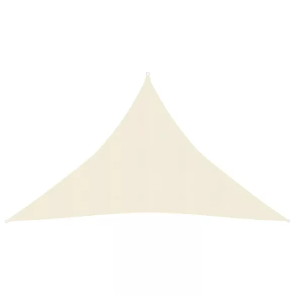 krémszínű HDPE napvitorla 160 g/m² 2,5 x 2,5 x 3,5 m