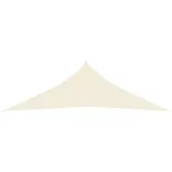 krémszínű HDPE napvitorla 160 g/m² 2,5 x 2,5 x 3,5 m