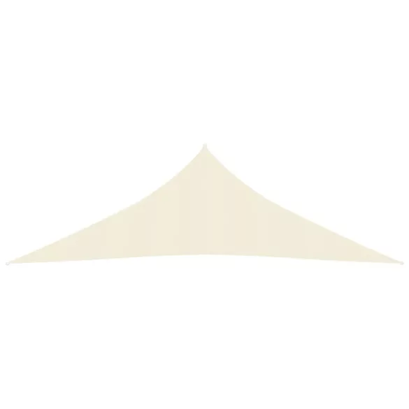 krémszínű HDPE napvitorla 160 g/m² 2,5 x 2,5 x 3,5 m