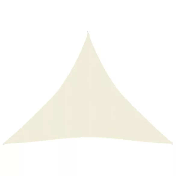 krémszínű HDPE napvitorla 160 g/m² 3 x 3 x 3 m