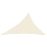 krémszínű HDPE napvitorla 160 g/m² 3 x 4 x 5 m