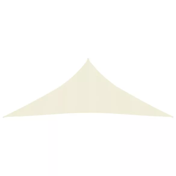 krémszínű HDPE napvitorla 160 g/m² 4 x 4 x 4 m