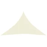 krémszínű HDPE napvitorla 160 g/m² 4 x 4 x 5,8 m