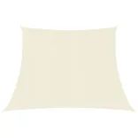 krémszínű HDPE napvitorla 160 g/m² 4/5 x 4 m