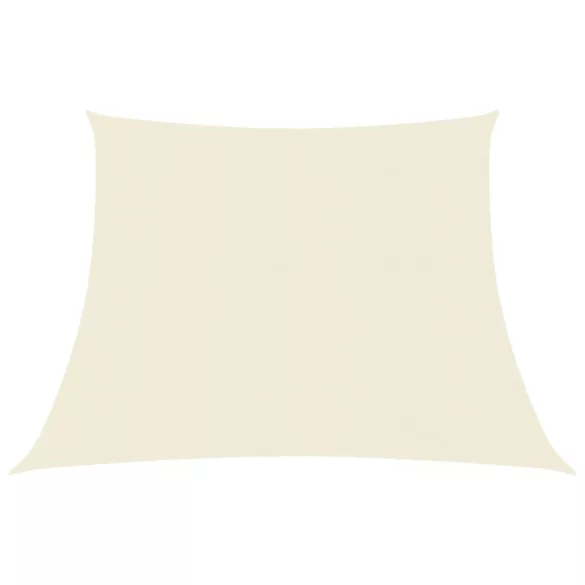 krémszínű HDPE napvitorla 160 g/m² 4/5 x 4 m