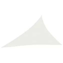fehér HDPE napvitorla 160 g/m² 4 x 5 x 6,8 m