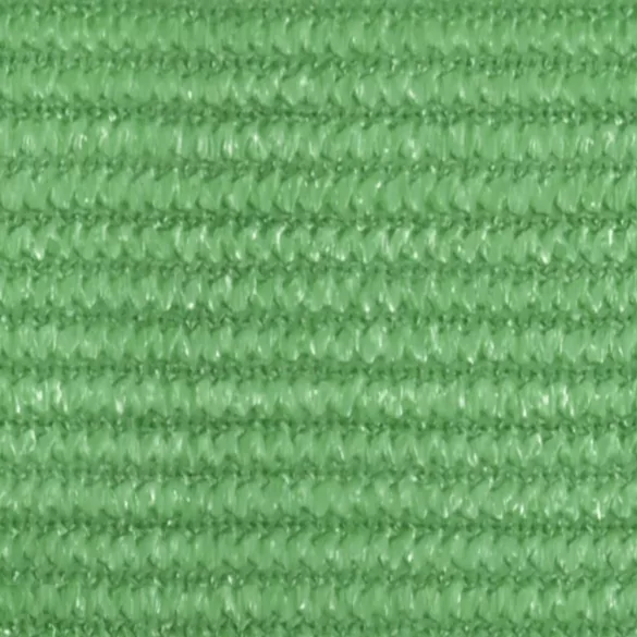 világoszöld négyszögletű HDPE napvitorla 160 g/m² 2 x 3,5 m